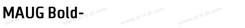 MAUG Bold字体转换
